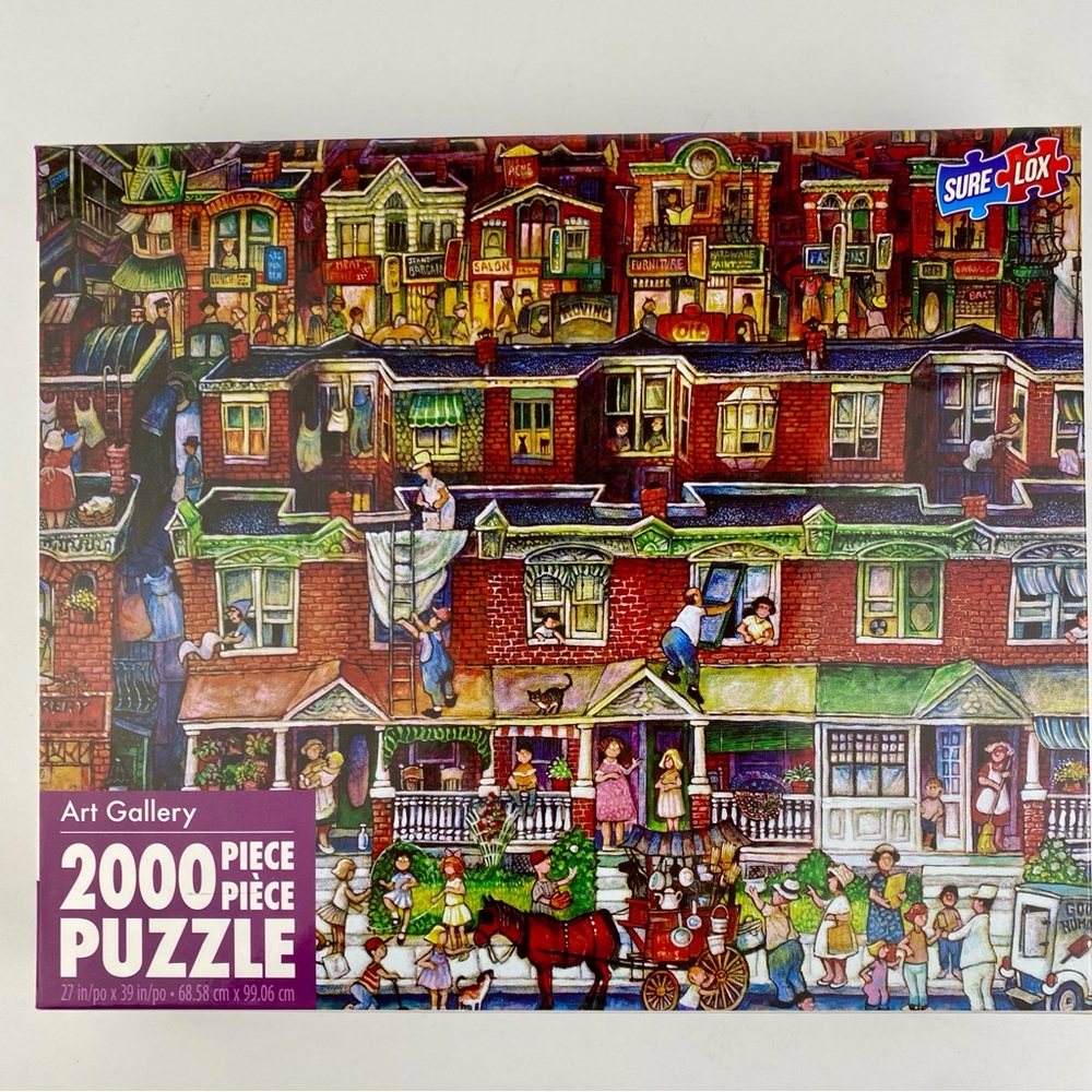 Sure-Lox Art Gallery 2000 Piece Puzzle Multicolor Sealed, 27x39”